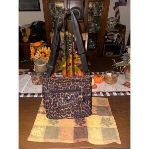 Coach Purple Ocelot Crossbody Purse Women’s